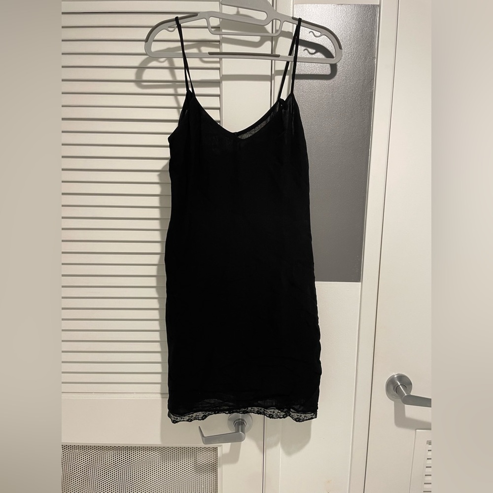 Dolce & Gabbana Vintage Black Slip Dress / Size S/M